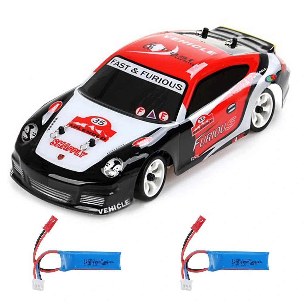 Wltoys K969 1/28 2.4G 4WD Drift RC Car with 2 Batteries – 30km/h